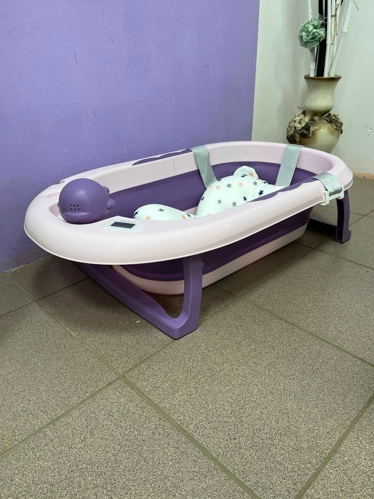 Ванночки детские с термометром, HBT-005 Фиолетовый