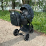 Коляска Luxmom F2 3в1 Экокожа  Черный