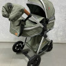 Коляска Luxmom 2в1 V9 серый/оливковый