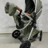 Коляска Luxmom 2в1 V9 серый/оливковый