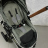 Коляска Luxmom 2в1 V9 серый/оливковый